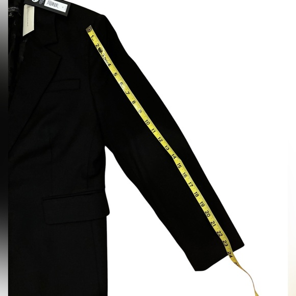 NWT - Banana Republic Black Siena Italian Wool Blazer - Size 12 - Picture 7 of 14